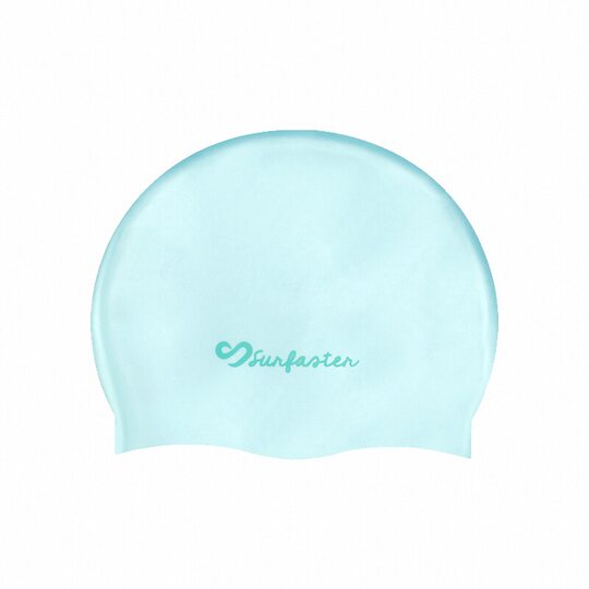 The 12-color swimming cap is a perfect match and a sure win!