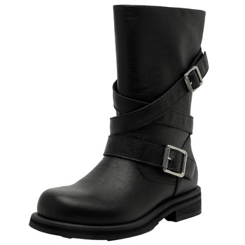 Qianbaidu mid-calf knight boots women's new style