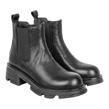 Fed british style genuine leather thick-soled chelsea short boots for women