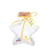 Luminous star origami gradient color cartoon beautiful lucky star five-pointed star paper strip hand-folded small star special