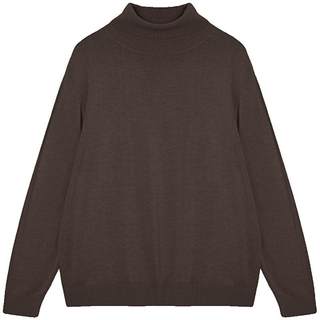 Men's winter silhouette turtleneck sweater