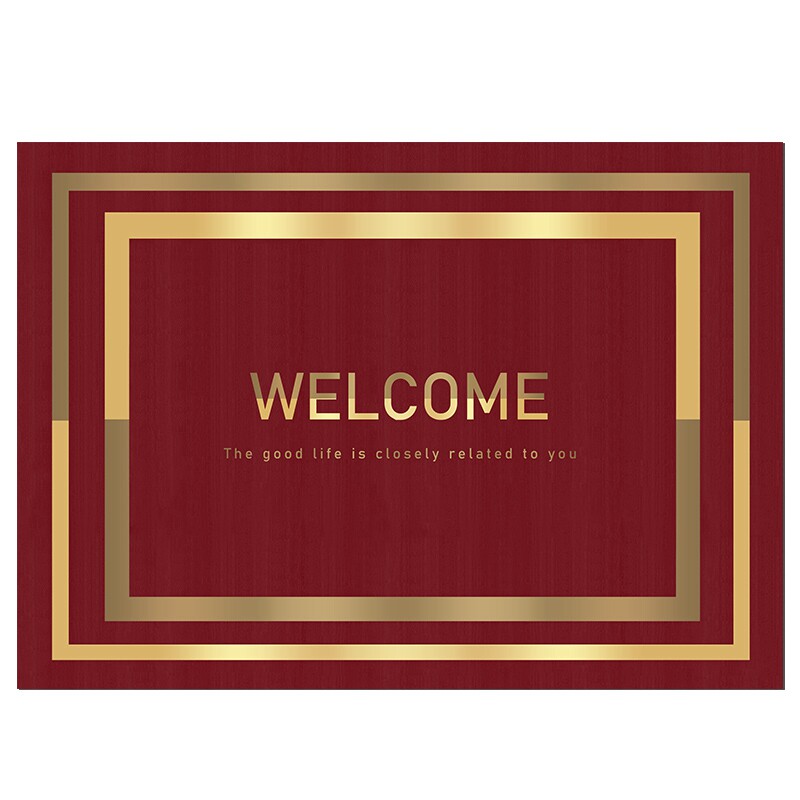 1-year warranty on first-line manufacturer's no-wash fiber su red doormat