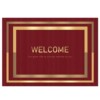 1-year warranty on first-line manufacturer's no-wash fiber su red doormat