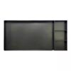 Built-in 75/85-inch TV niche built-in custom suspended TV background wall stainless steel metal cabinet 100