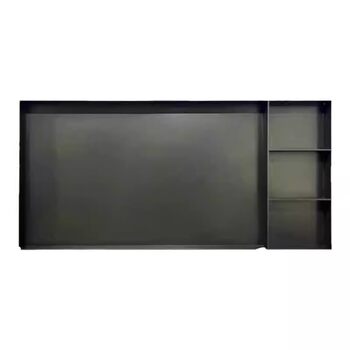 Built-in 75/85-inch tv niche built-in custom suspended tv background wall stainless steel metal cabinet 100