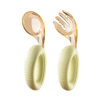 Baby silicone soft handle ppsu learning spoon