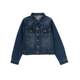 Letter patch patch pattern denim jacket BAPE