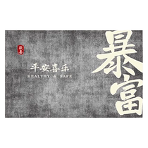 Floor mat entry door mat new Chinese style home door mat high-grade gray festive entry door carpet entrance mat stain-resistant