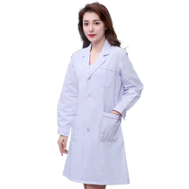 White coat female doctor long-sleeved lab coat medical student internship white coat drugstore male doctor short-sleeved overalls