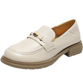Belle british flat sheepskin loafers