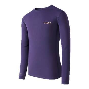 Wind speed camel quick dry t-sport t-shirt long-sleeved men and women fitness training outdoor marathon track and field jogging top