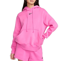 Nike womens hoodie spring new loose sports casual plus velvet pullover sweatshirt DQ5861-675