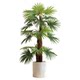 Simulated fantail sunflower high-end light luxury style artificial tree landscaping bionic green plant potted indoor living room decoration ornaments floor