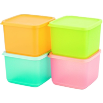 Tupperware food-grade material refrigerated storage box sealed no odor no sealing ring refrigerated 4-piece set