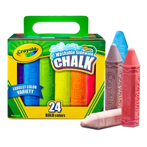 (Autonome) Crayola grande craie dextérieur sans poussière 24 couleurs stylos de peinture lavables pour enfants