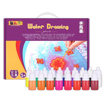 Childrens water painting set floating water painting pigment water transfer painting finger painting materials baby painting water painting kindergarten painting tools watercolor gouache childrens pigment non-toxic wet painting set