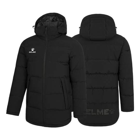 Carlme short hooded thickened windproof down jacket