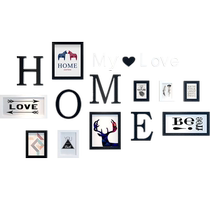 Living room photo wall decoration background wall photo wall one wall photo album wall combination photo frame hanging wall sticker without punching