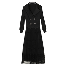 Spring temperament goddess style suit collar dress 2024 new womens high-end foreign style fashion to reduce age and high-end sense