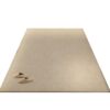 Home mat with plastic anti-slip, free-cut fine fluff