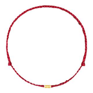 五福手链女脚链新款潮红绳转运珠本命年编织简约幸运五路财神手绳