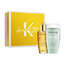 (520 gift box) Kérastase Oil Control Smooth Gift Box Shampoo Essential Oil 250ml*1 100ml*1