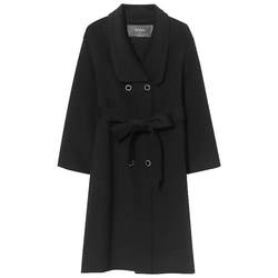 Gloria wool coat women's winter new Tencel top popular lapel coat mid-length coat 1ANR6E610