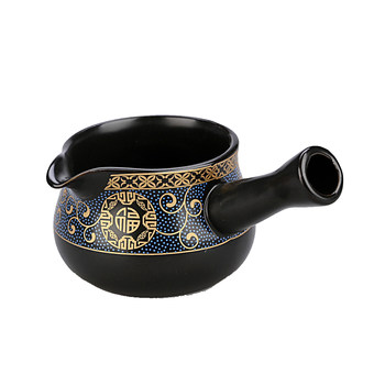 ສີມ່ວງຊາຍ ceramic fair cup side handle tea divider integrated tea cup home kung fu tea set accessories fair cup tea sea