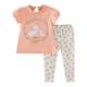 2025 Spring and Summer New Girl Short Sleeve Set Cartoon Rabbit Pure Cotton Fashionable and Fashionable Children's Top Trousers Two-piece Set
