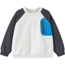 (Parent-child wear) Mini Balabala boys and girls sweatshirts winter baby warm childrens tops for a family of three