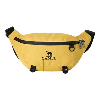 Camel lightweight outdoor messenger bag women's sports cycling waist bag men's large capacity portable mountaineering running bag bag