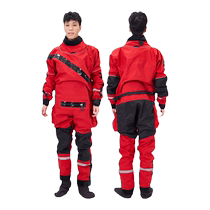 Waters Rescue Dry Suit Conjoined Warm Protective Clothing Helmet Boots Gloves Lifesaving Equipment Suit
