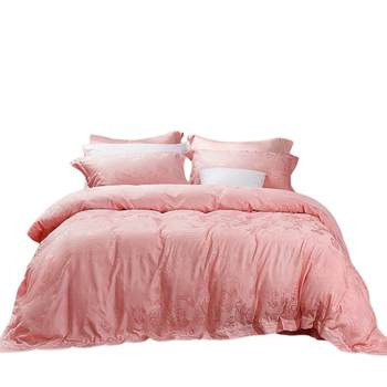 Fuanna pink jacquard wedding four-piece set