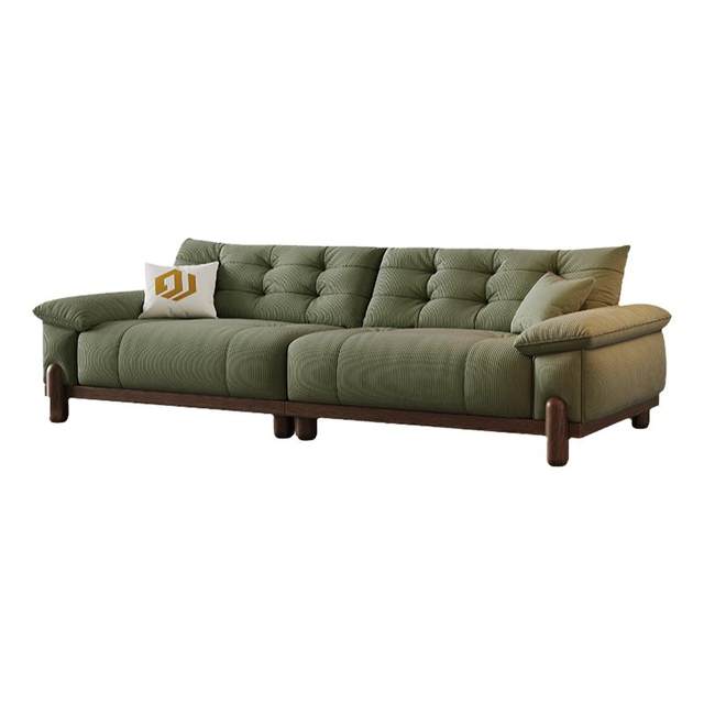 DDC log-style direct discharge solid wood sand release art sofa
