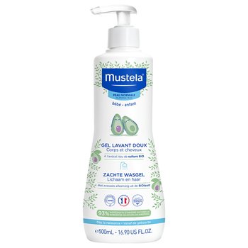 ແຊມພູ ແລະ ເຈວອາບນ້ຳ mustela 2-in-one ຂະໜາດ 500ml ນຳເຂົ້າຈາກຝຣັ່ງ ຕົ້ນສະບັບ ອາບນ້ຳ ບໍ່ມີນ້ຳຕາ