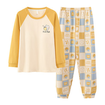 2025 new spring and autumn pajamas for women with long sleeves