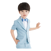 Luo Meng boys suit suit three-piece suit host piano performance suit boy dress handsome short-sleeved summer