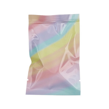 Colored aluminum foil blind bag packaging flat pocket machine seal bag