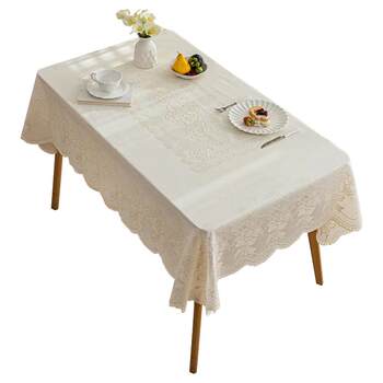White waterproof and oil-resistant tablecloth White waterproof and oil-resistant tablecloth