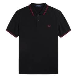 ເສື້ອໂປໂລຜູ້ຊາຍ FRED PERRY ປີ 2024 ທຸລະກິດລະດູຮ້ອນ ເສື້ອຍືດແຂນສັ້ນ ເສື້ອຍືດແຂນສັ້ນ ທີ່ມີສີສັນໜັກ M3600