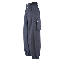 Awka Veneer Loose Ski Pants Womens Mens Denim Blue Waterproof Windproof Outdoor Professional Ski Wear Pants Winter
