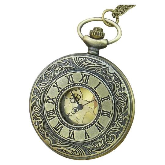 Retro flip pocket watch that can hold photos for boys and girls