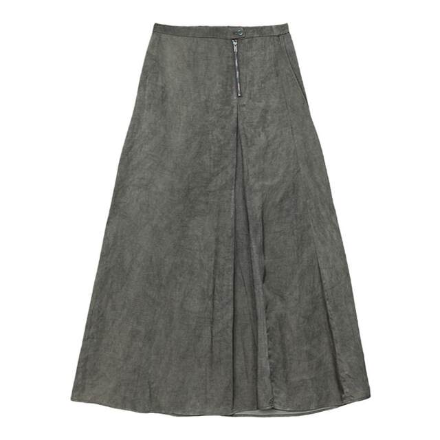 Multi-colored vintage rayon skirt