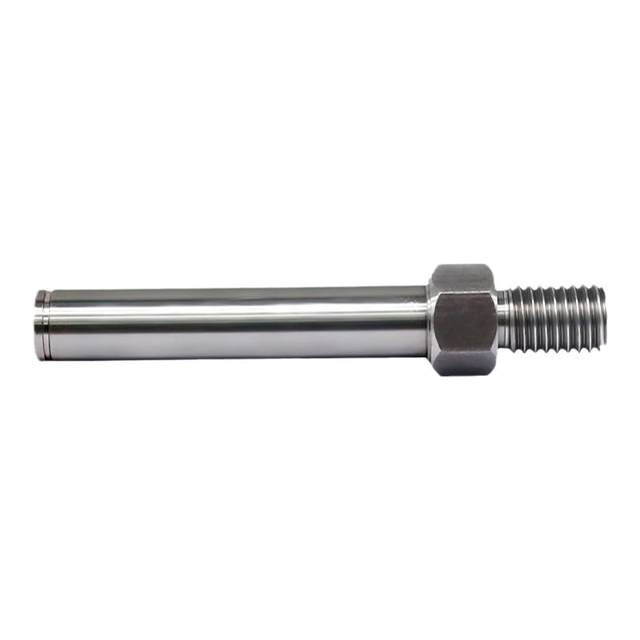 45 steel hexagonal external thread single-head tooth shaft