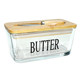 Nordic style glass butter box seal with lid spatula
