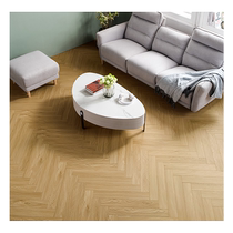 Bare board nature multi-layer wooden composite floor ENF household wear-resistant herringbone parquet floor Muyu series