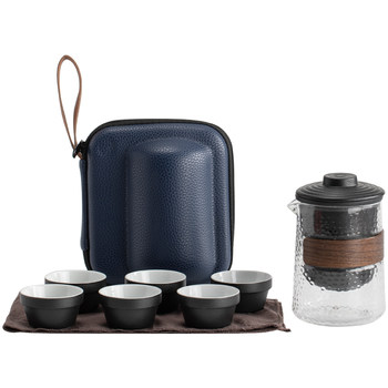 Kongchan one pot six cup portable travel tea set