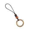 Original brass mobile phone lanyard ring buckle headphone cord