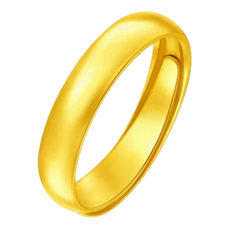 Gold clad silver glossy loach back tire ring as a gift