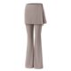 ແອວສູງ bootcut ກາງເກງໂຍຜະລິດປອມ culottes ສອງສິ້ນ